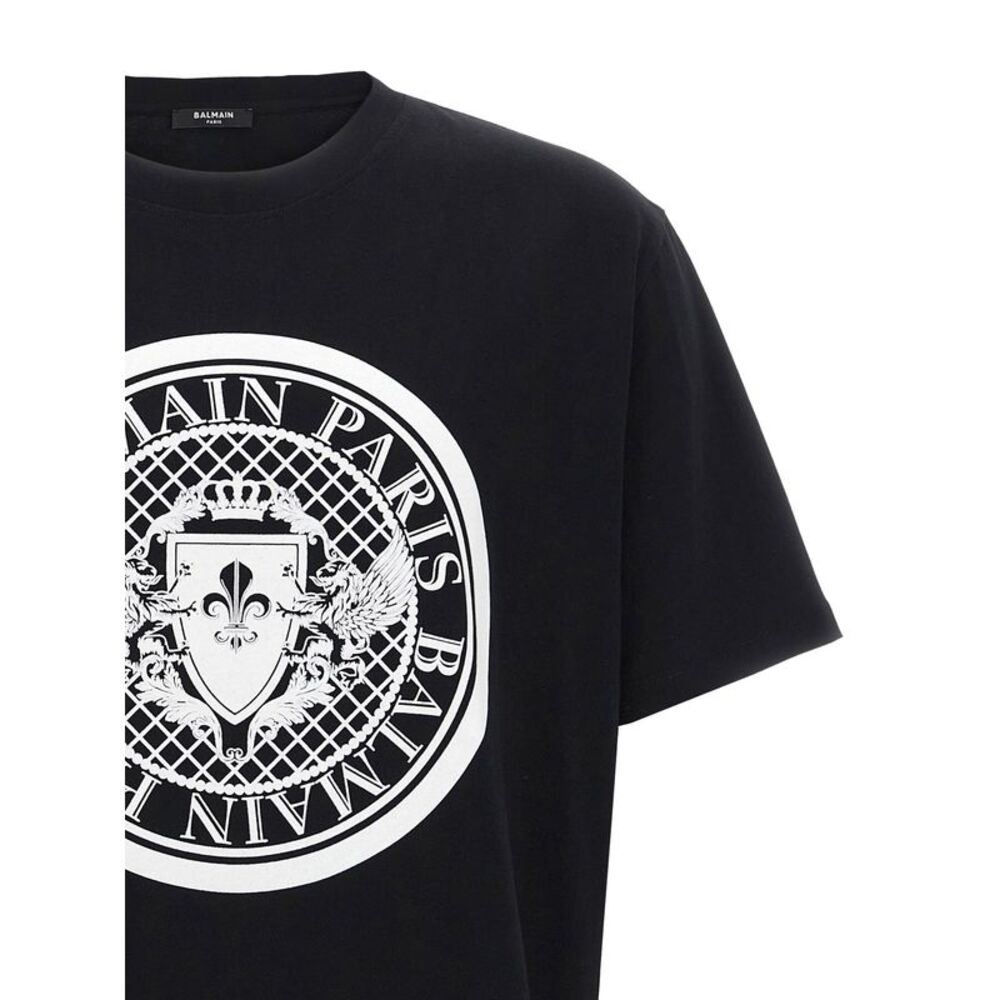 Balmain Men's Velvet Logo T-Shirt - Picture 3 of 3
